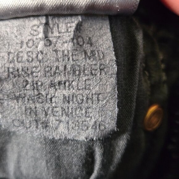 Mother The Mid Rise Zip Rambler Ankle Night In Venice Size 24 - Picture 11 of 11